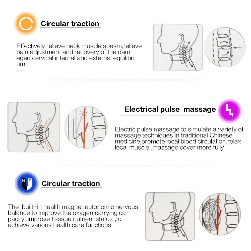 EMS Pulse Back 6 Modes Power Control Far Infrared Heating Pain Relief Tool