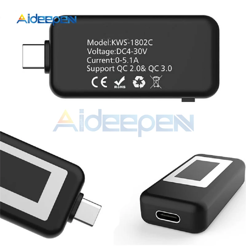 USB TYPE C lcd цифровой измеритель напряжения тока многофункциональный USB Тестер Вольтметр Амперметр детектор Банк питания зарядное устройство индикатор