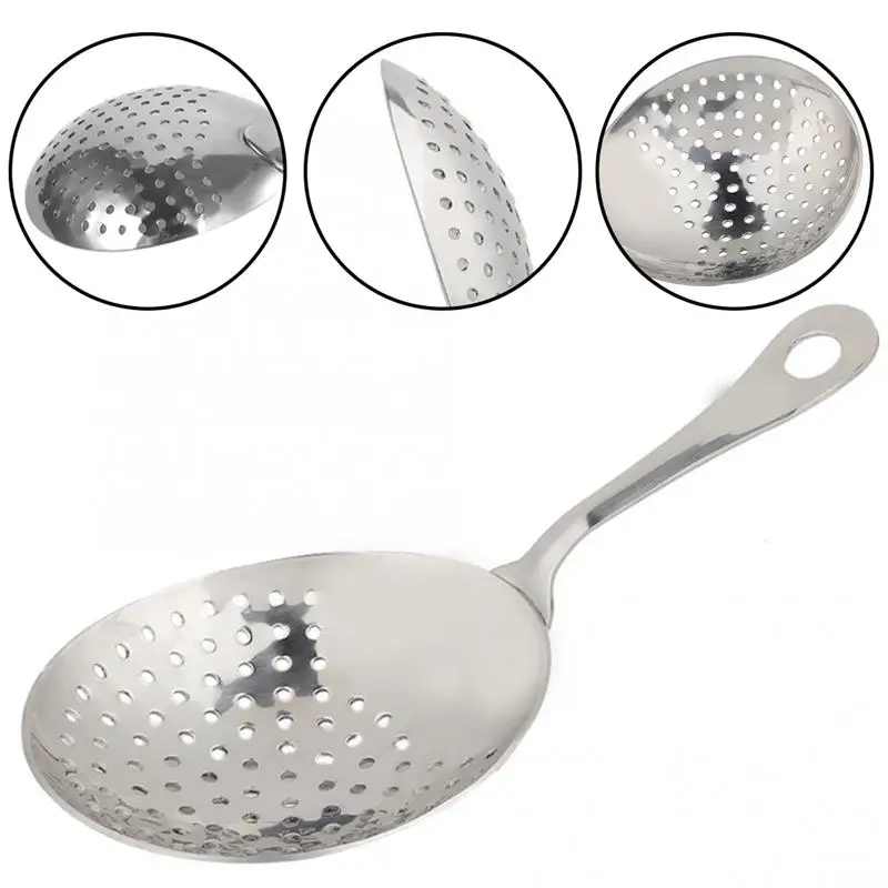 Stainless Steel Ice Filter Bar Strainer Professional Stainless Steel Ice Strainer Cocktail Strainer Bar Tools Bar Supplies