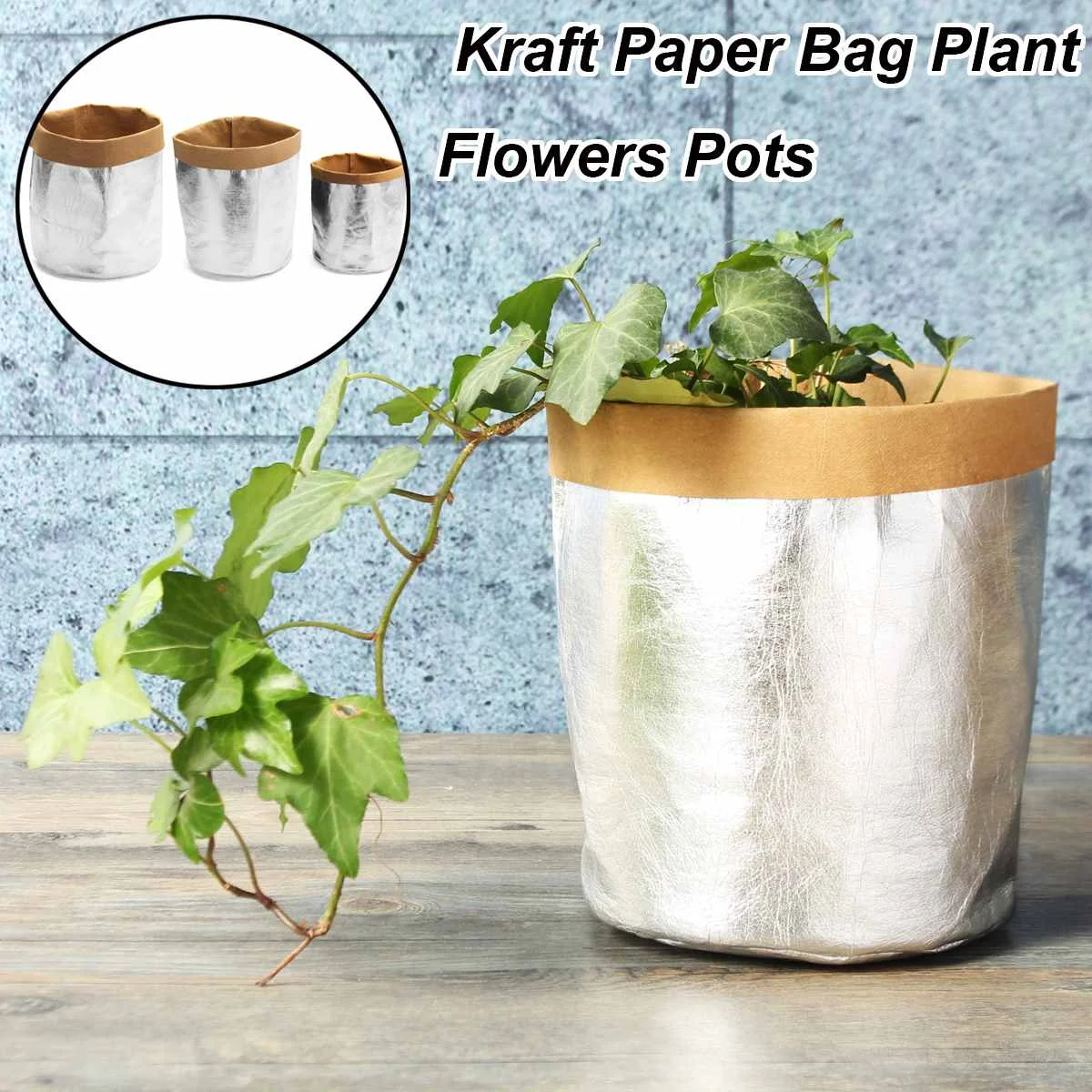 Best Price Gardening Washable Kraft Paper Bag Plant Flower Pot Multifunction Home Storage Container Children Room Sundries Organizer Pouch Best Price Gardening Washable Kraft Paper Bag Plant Flower Pot Multifunction Home Storage Container Children Room Sundries Organizer Pouch