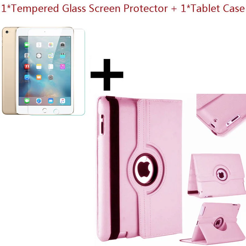 Закаленное Стекло Экран защитный чехол для iPad 2/3/4 9,7 Inch Tablet PC крышка чехол модные роскошные Для женщин защитной оболочки Стенд Крышка - Цвет: PinkTP