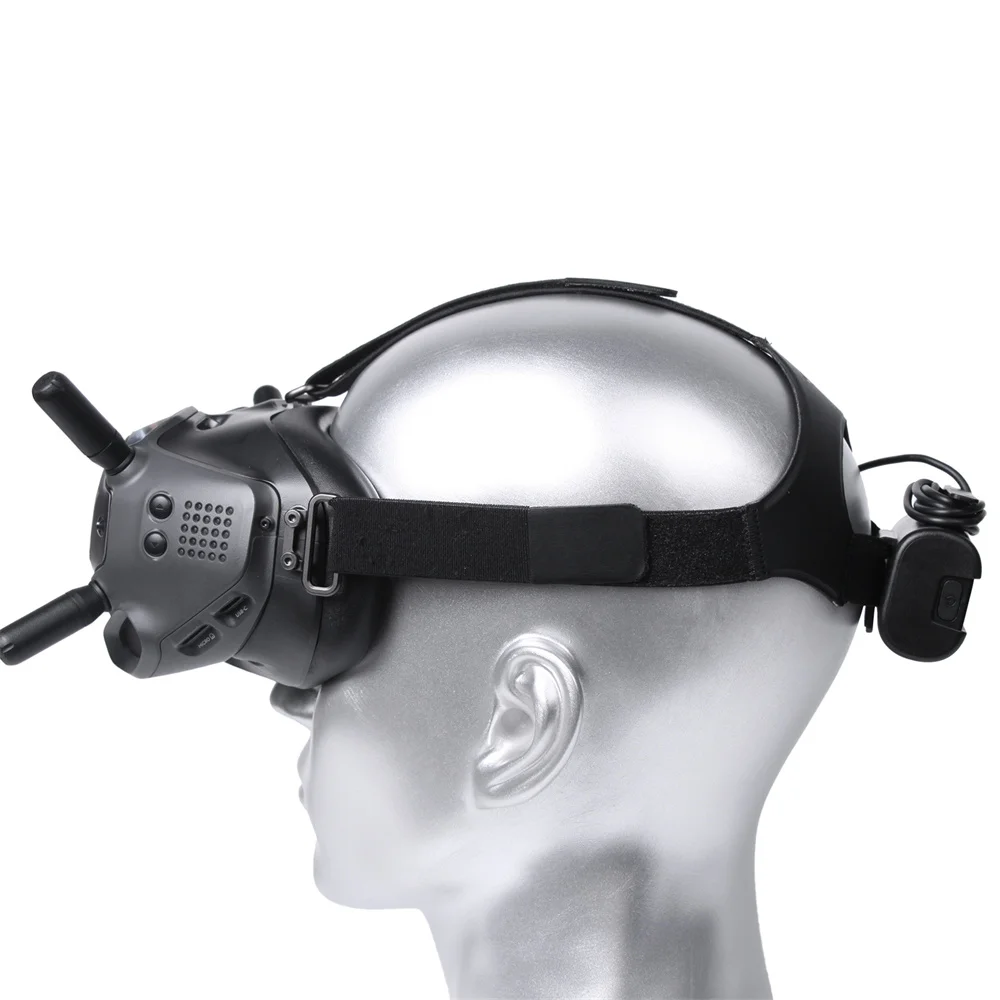 SUNNYLIFE DJI FPV Goggles V1 / V2 Battery Clip with Cable Winder Headband Battery Storage Case Back Clip Holder 5