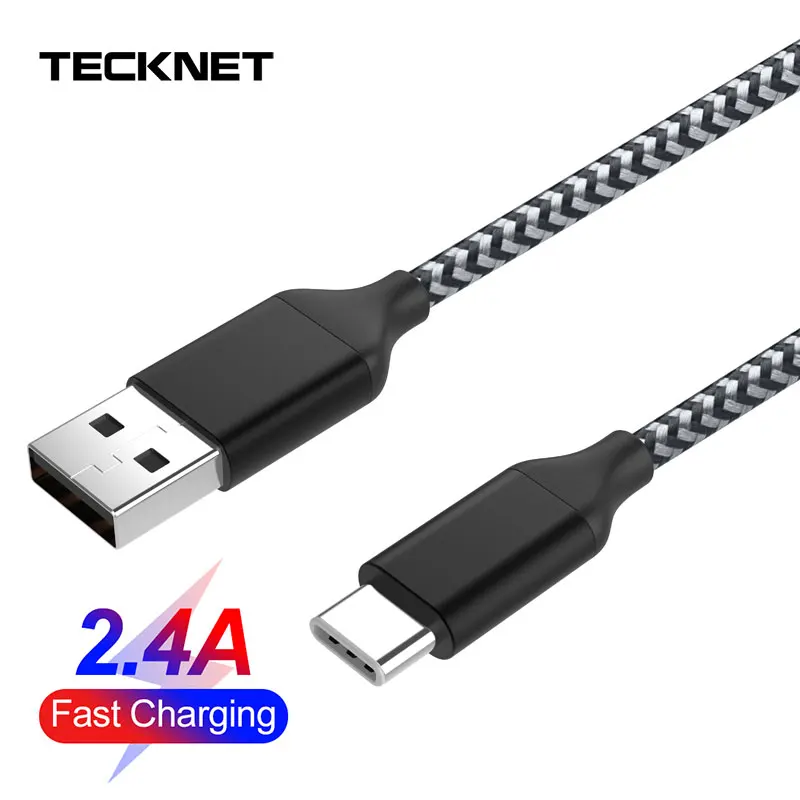 Tecknet usb type C кабель для samsung S10 S9 S8 Plus Note 9 8 Быстрая зарядка C type кабели для Oneplus зарядное устройство для HUAWEI P30 PRO