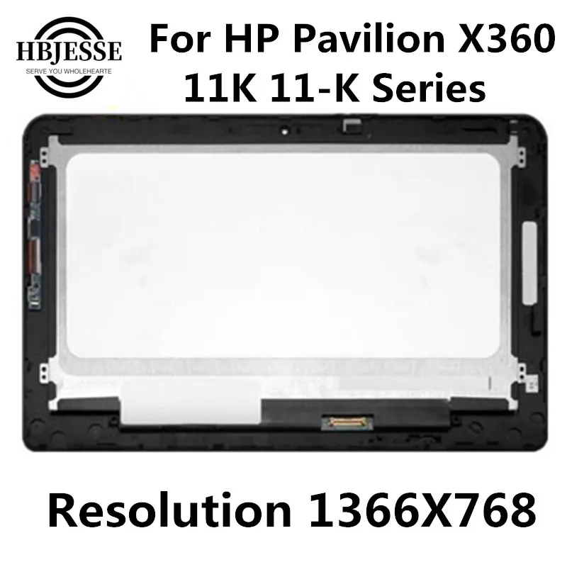 Жк-дисплей с рамкой и дигитайзером для ноутбука HP Pavilion X360 11-K Series 1366x768 11 6 дюйма |