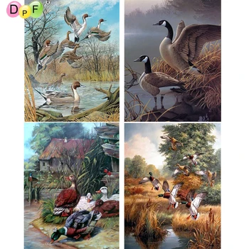 

DPF diamond embroidery duck diamond painting cross stitch crafts diamond mosaic kit square/round rhinestone home decor