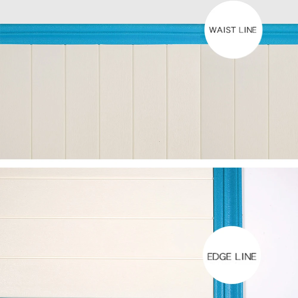 Настенная Наклейка самоклеящаяся водостойкая 3D рамка верхняя угловая линия