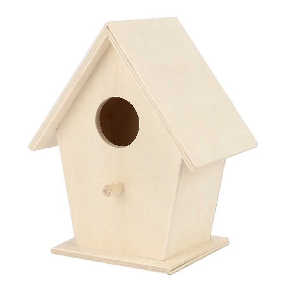1 шт. Гнездо Дом Птица Dox деревянный дом птица гнездо дом деревянный дом птица креативный настенный открытый скворечник деревянный ящик - Цвет: A