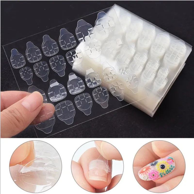 Transparent Double Side Self Adhesive Stickers Clear Nail Tabs False Nail Art sticker manicure tools,nail stickers,nail art tools,nail art decoration