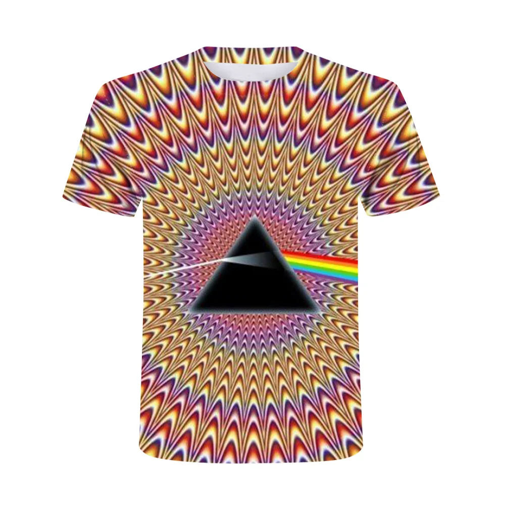 

3D digital printed t-shirts swirl in colour in Europe and America 1