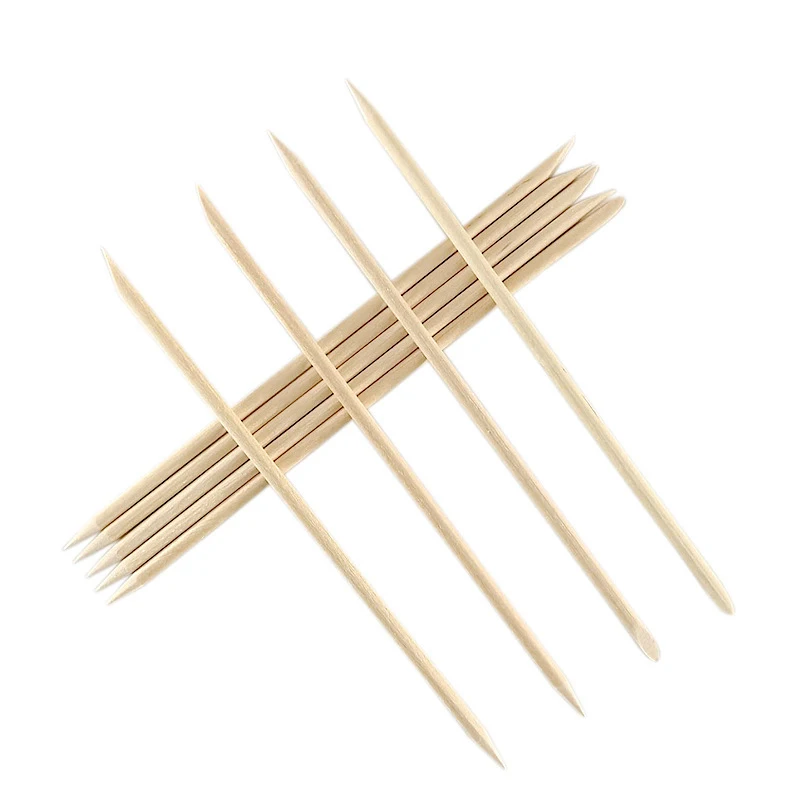 1000 Pcs Orange Wood Stick Cuticle Pusher for Manicure Pedicure Dead Skin Remove Gel Nail Polish DIY Salon Design Tool Manicure tools