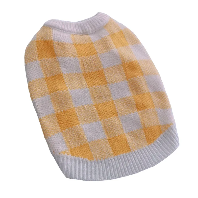 

Winter Dog Clothes Plaid Dog Sweater French Bulldog Pet Clothing For Small Medium Dogs Sweatershirt Chihuahua Puppy Costume Pug