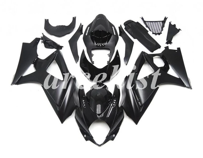 ABS мотоцикл Полный обтекатели комплект подходит для SUZUKI GSX-R1000 GSXR1000 2007 2008 07 08 K7 набор кузова черный