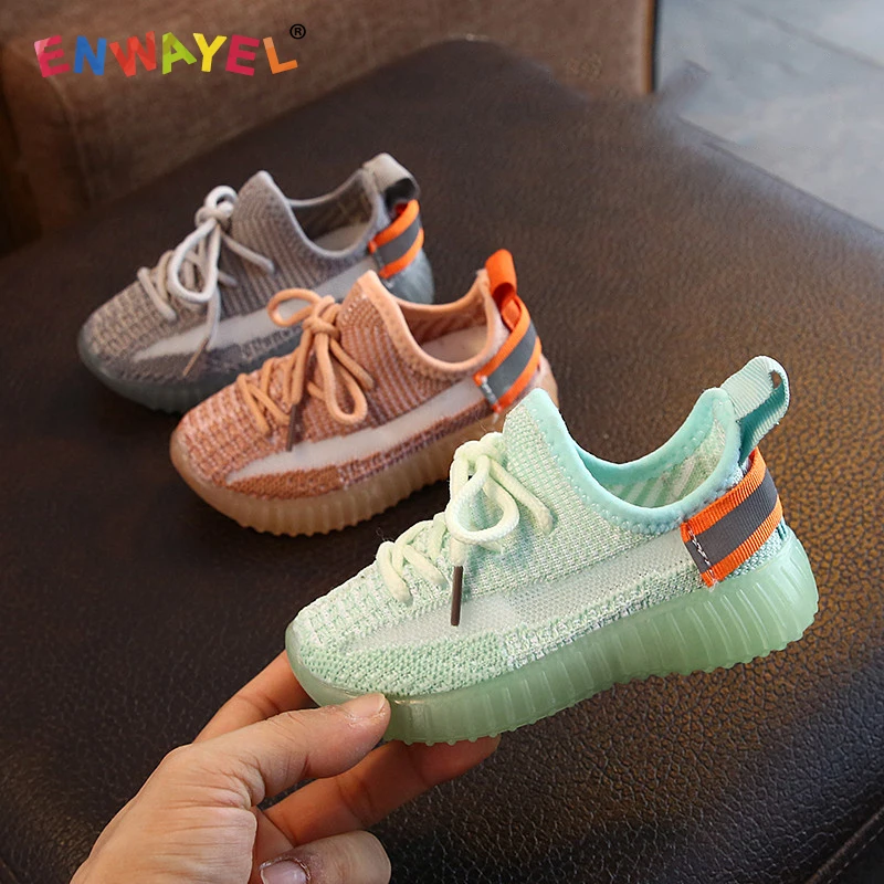 ENWAYEL коллекция 2020 года сезон весна-лето детская обувь с дышащей сеткой для