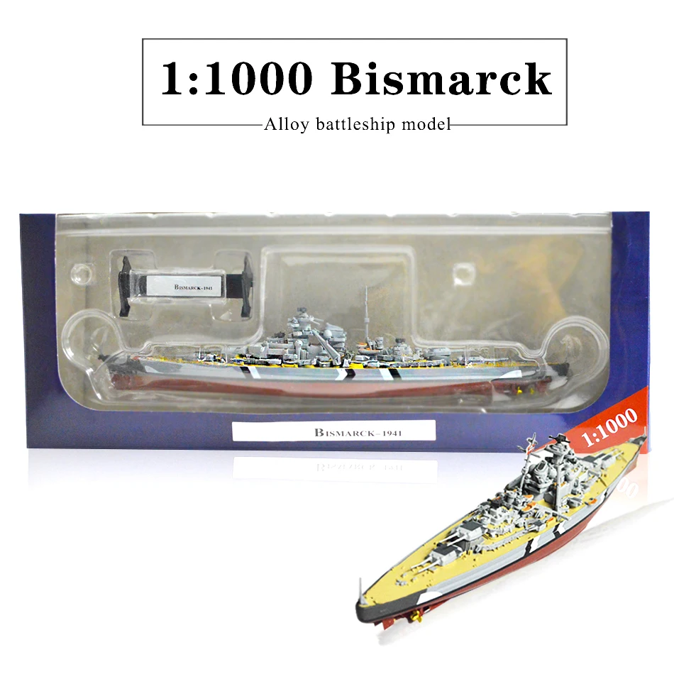 1:1000 модель корабля Второй мировой войны модель броненосца корабль Бисмарк USS Миссури HMS капот сплав готовой ручной работы коллекция