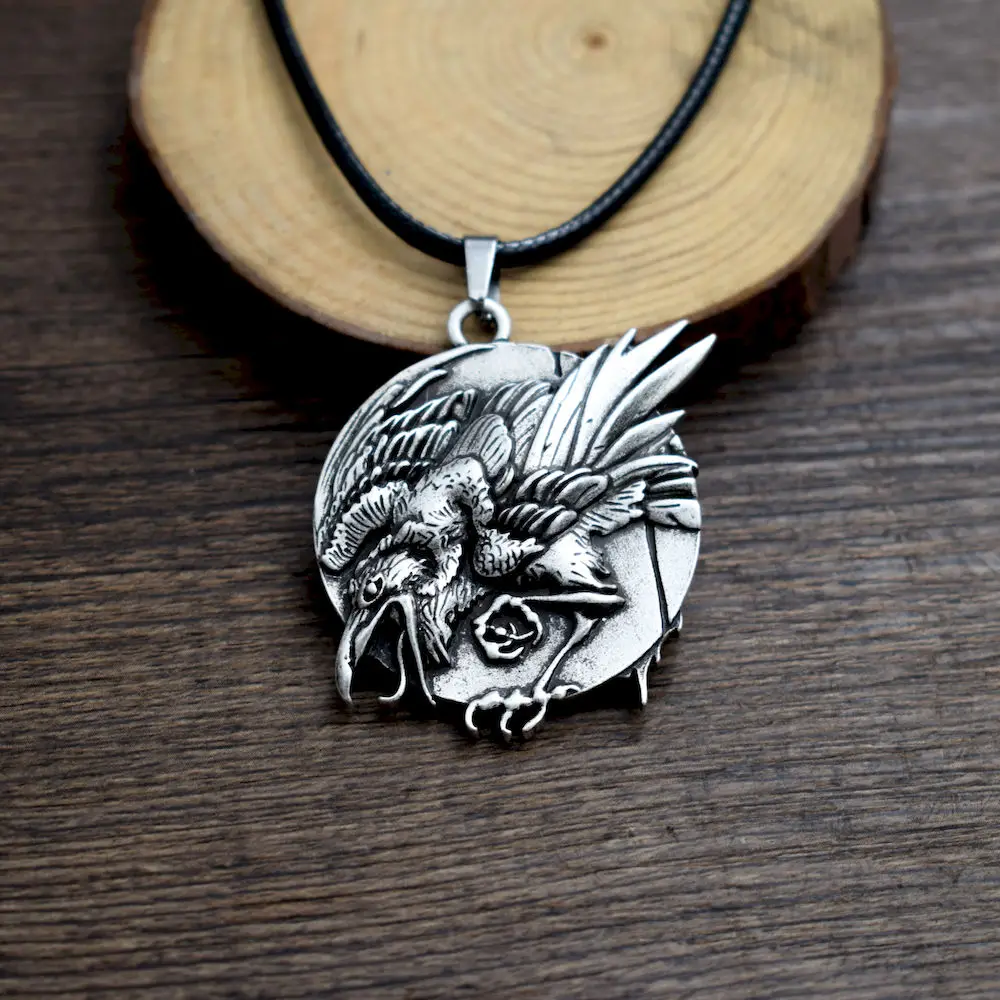 Ожерелье Norse wicca crow raven