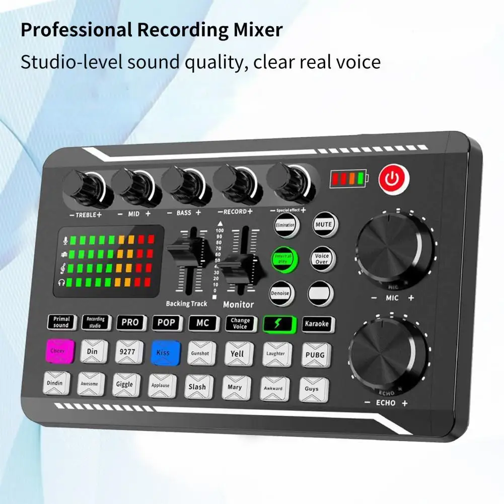 F998 Audio Sound Card Adapter Professional External Sound Card Dual Channel  Volume Adjustable Usb Sound Card Adapter For Pc - Pc Hardware Cables &  Adapters - AliExpress