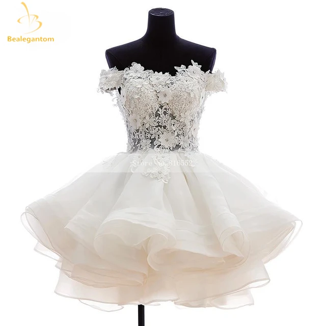 Bealegantom New Lovely Lilac Short Prom Dresses 2021 Sweetheart Flowers Organza Homecoming Graduation Dresse Formal Party Gown Beige