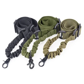 

Airsoft One Point Rifle Sling Tactical M4 AR15 Gun Sling Shoulder Belt Strap Quick Release Bungee Shooting Hunting Accessories