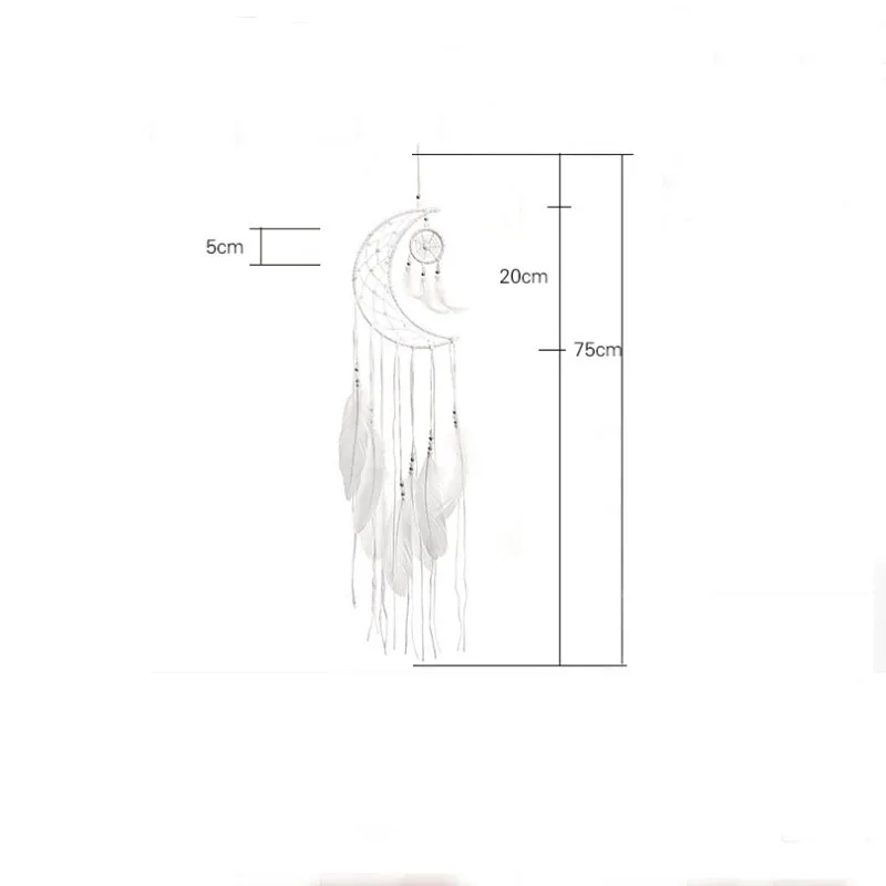 Луна Ловец снов ветер звонок с орнаментами креативный подарок Мечта Чистая Подвеска для девочек декор комнаты ручной работы ремесло домашнее подвесное украшение