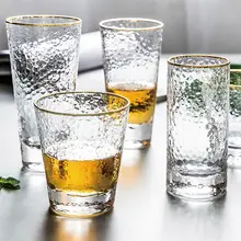 Стеклянная чашка Пномпень молоток узор Бытовая стеклянная чашка стакан для вина стакан для сока чашка для напитков набор стеклянных чашек кристалл
