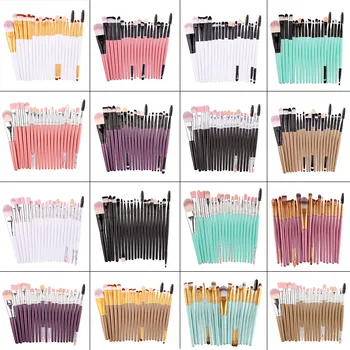 

20Pcs Makeup Brushes Set Eye Shadow Foundation Loose Powder Eyebrow Eyeliner Eyelash Lip Cream Cosmetic Beauty Tool Kit Hot