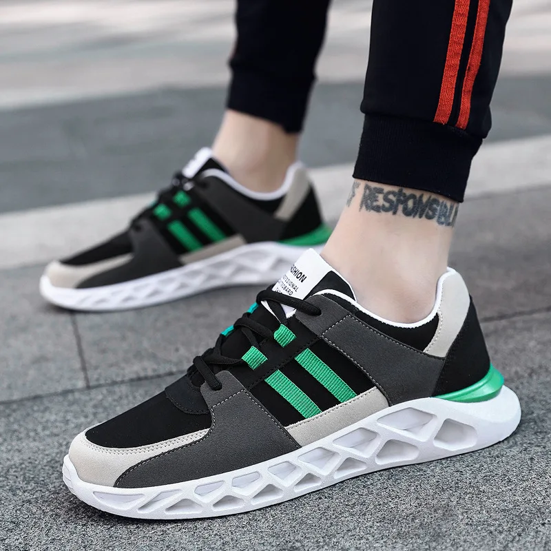 

Four Seasons Paragraph Casual Shoes Men Shoes Fashion Teenager Sport Sneakers Students Trendy Shoes Low-top Shoes