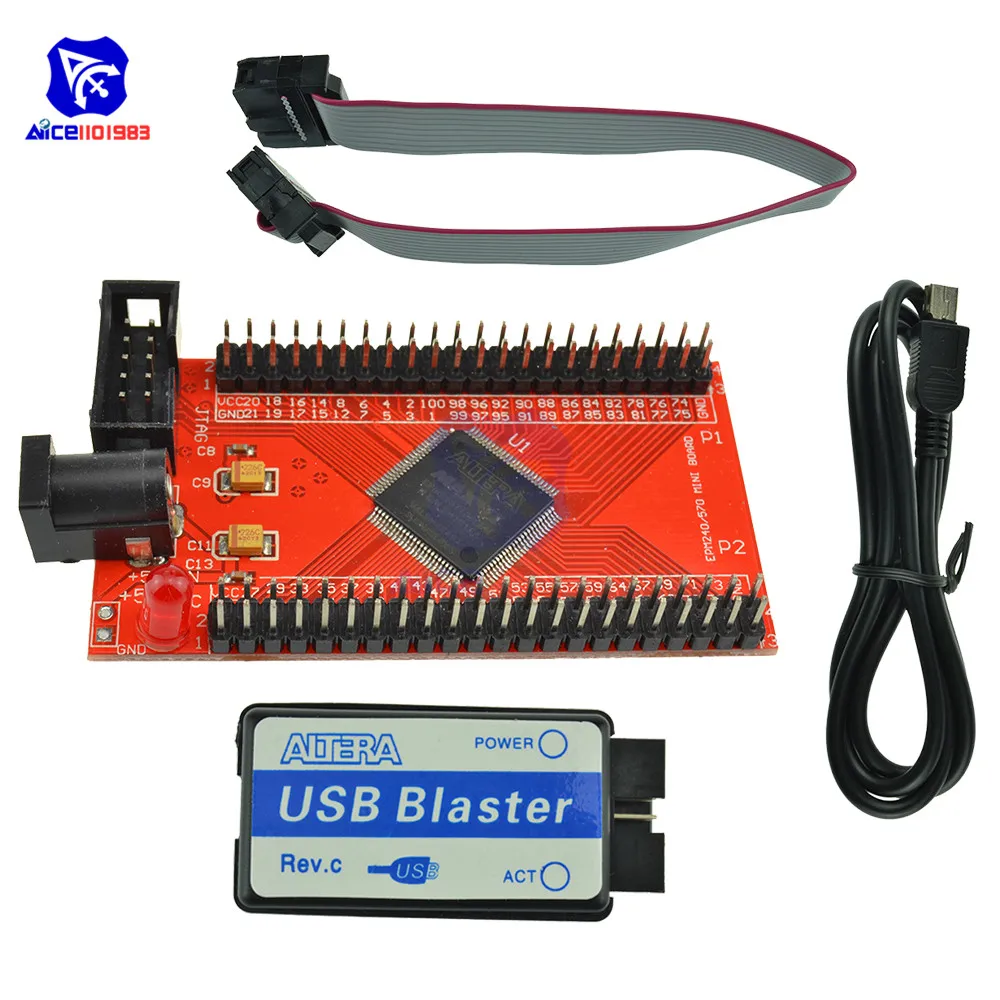 Diymore Altera Max II EPM240 CPLD макетная плата обучения USB Blaster Mini USB кабель 10-Pin JTAG соединительный кабель