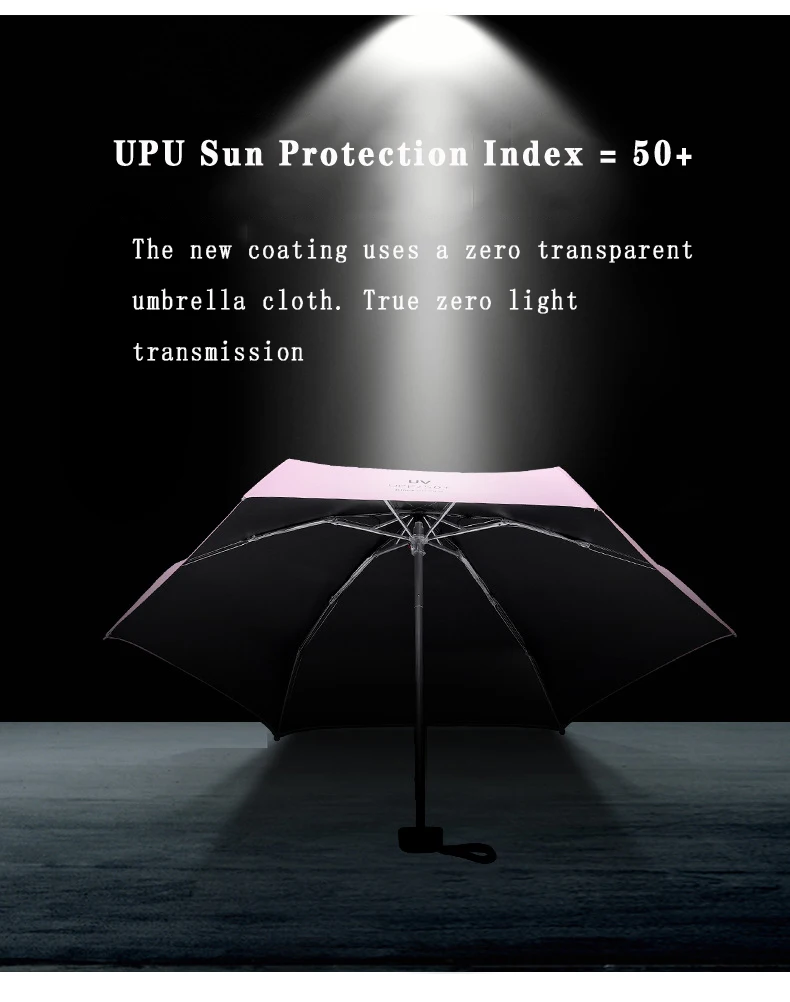 Umbrella Sun Rain Women Flat Light Umbrella Parasol Folding Parasol Mini Umbrella Small Size Ultra Light Parasol Gift Ideas