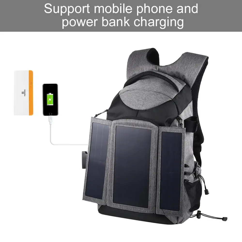 Outdoor Professional photographic Accessories Solar Backpack Waterproof Dual Shoulder Camera Bag Anti-theft Photo backpack