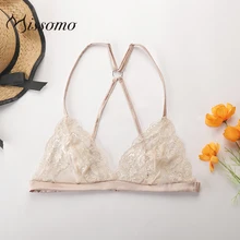 Missomo Lace Bras For Women Sexy Porno VS BH Bralet Mesh Modis Push Up Bralette Erotic Plus Size Cup Brassiere Floral Lingerie