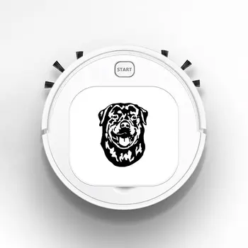 

Auto USB Sweeping 1800Pa Multifunction Smart Robot Vacuum Cleaner Dry Wet Vacuum Floor Cleaner Rottweiler Dog Cute Animal Art