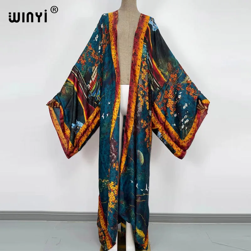 urope phocho beach wear bikini sweet lady  boho Cardigan stitch Cocktail sexcy Boho Maxi Holiday Batwing Sleeve KIMONO mujer