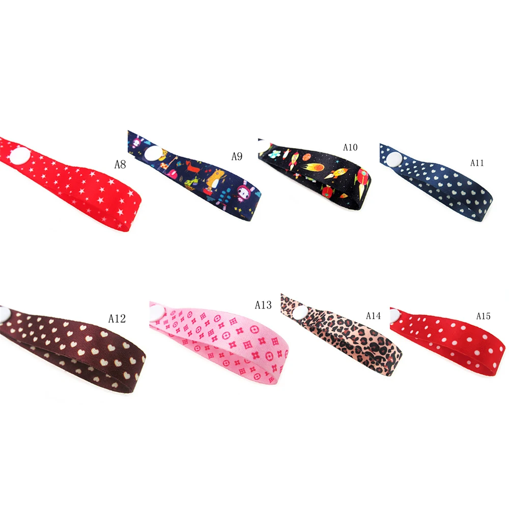 Cadena de chupete para bebé, Correa anti-gotas, cuerda a presión, carrito de seguridad para bebé, Anti-suciedad, 60cm x 1,5 cm