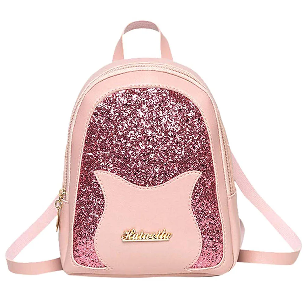 

2019 Fashion Shining Sequin Shoulder Backpack Girl'S Small Rucksack Women Multi-Function Mini Back Pack For Teenage Girls