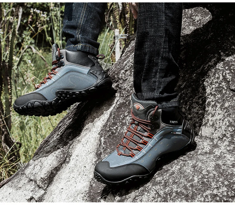 MILANAO мужские водонепроницаемые походные сапоги обувь для пешего туризма сапоги из натуральной кожи кроссовки зимние альпинистские ботинки