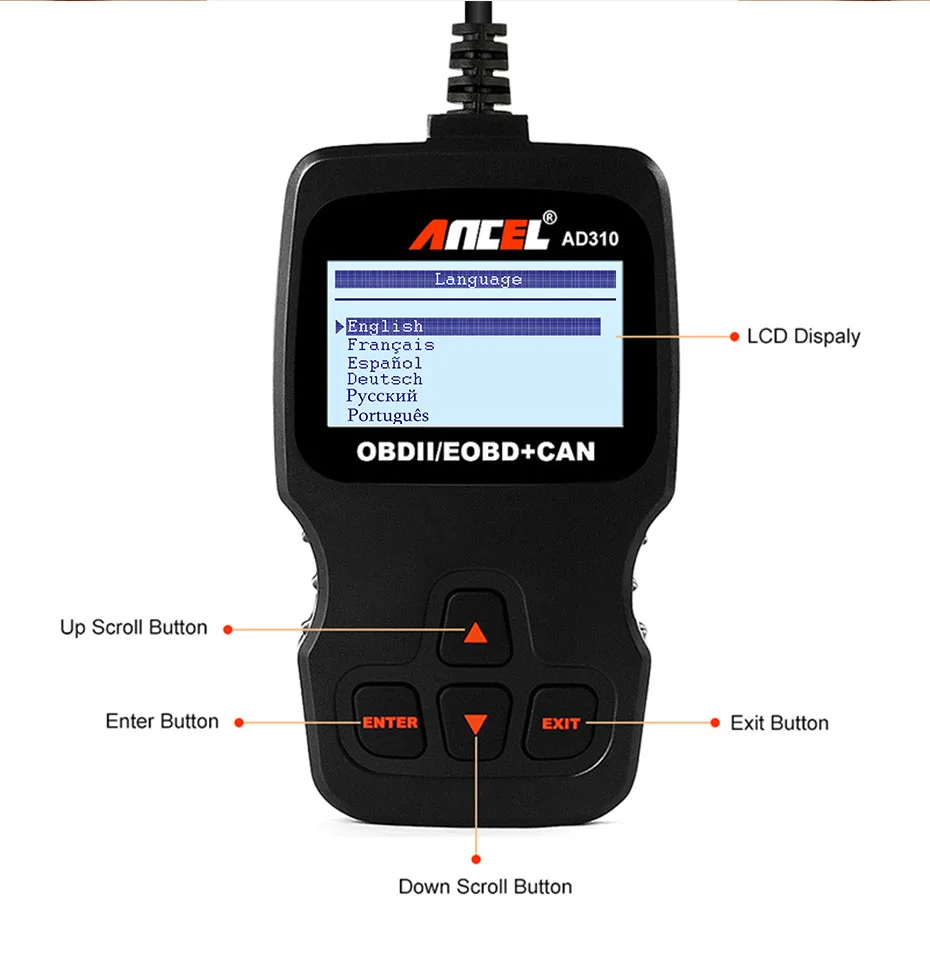 Ad310 obd2 автомобильный сканер инструкция