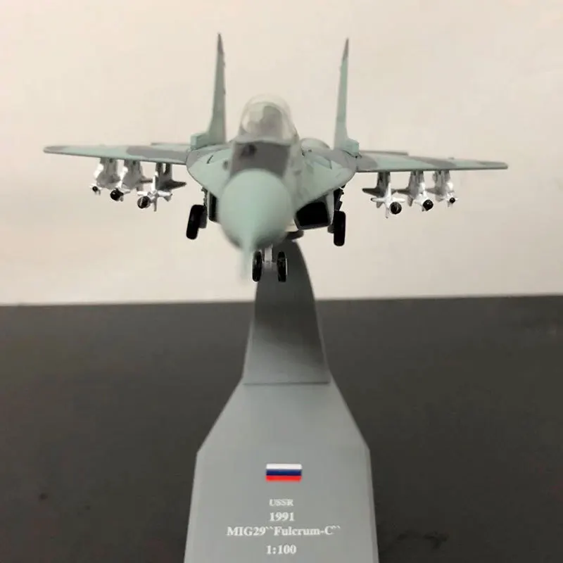 Amer военная модель 1: 100 MiG 29mig-29 фулкрум Истребитель модель самолета из сплава игрушка