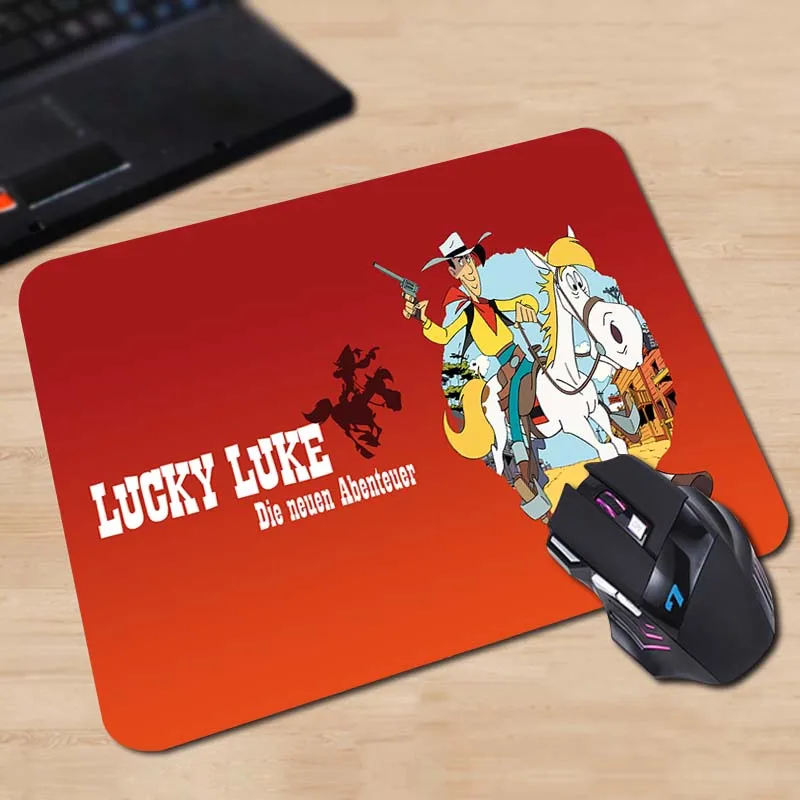 Lucky Luke Горячая Коврик для компьютерной мыши коврики для игровой мыши - Цвет: 25x29cm