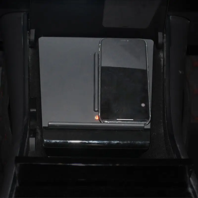 Модель 3 Qi Быстрое беспроводное зарядное устройство с двумя usb-портами для Tesla модель 3 Аксессуары для центральной консоли двойное мобильное зарядное устройство для iPhone