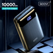 QOOVI 10000mAh Power Bank Mini Portable Charger For iPhone Xiaomi Sumsang Huawei External Battery 10000 mAh PowerBank For Phone