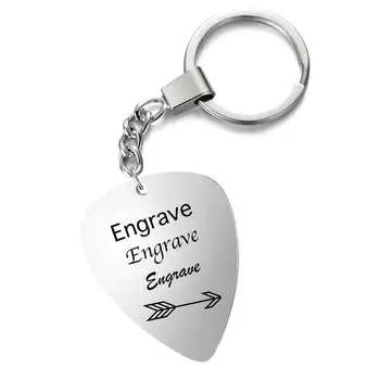 

Simple Stainless Steel Keyring Laser Engrave Name Date Amulet For Friendship Family Valentine's Day Keychain SL-040