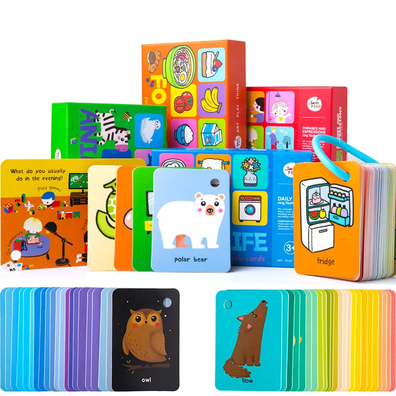 Children Puzzle Early Learning English Literacy Card Montessori Toys Words Cognitive Memory Cards Educational Toys For Children