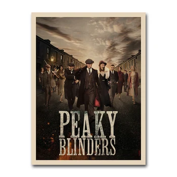 

Peaky Blinders 5 TV Series Poster Vintage Wall Art Silk Print Wallpaper 12x16 16x20inch Artwork Picture for Living Room Decor001