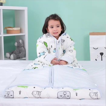 

Baby Toddler Sleeping Bag Kids Nap Mat Pad Anti-kick Quilt Artifact with Removable Pillow Kindergarten Children Sleeping Bag