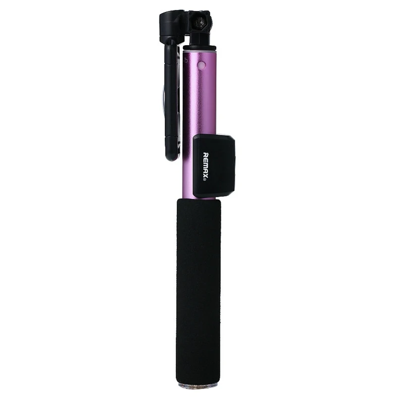 Pink FFYY-REMAX Rp-P4 Bluetooth селфи палки монопод беспроводной красочный выдвижной ручной затвор для смартфона - Цвет: Pink