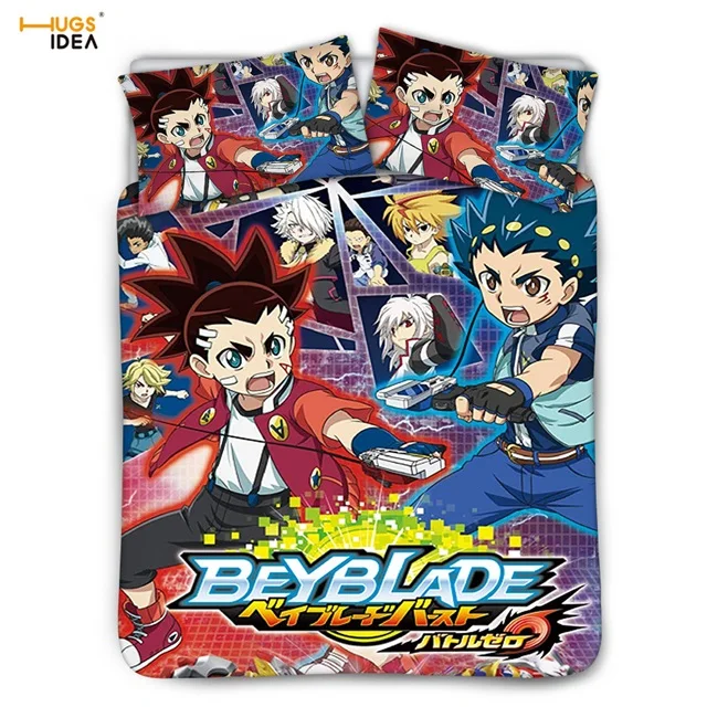 3 шт. аниме Beyblade Burst Эволюция украшения в спальню для детей/детей пододеяльник и наволочка мальчик мультфильм дизайн постельное белье - Цвет: HK3317Z35
