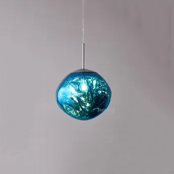 

Nordic Muti Color LED Pendant Lights Fixtures DIXON Melt Lava Glass Ball Pendant Lamp Hanglamp Living Room Lighting Light