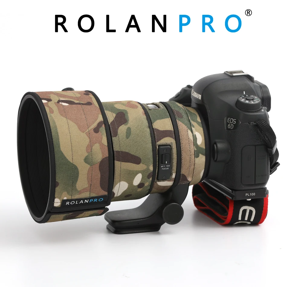 Покрытие для объектива ROLANPRO Sigma 105 мм F1.4 художественный Камуфляжный дождевик