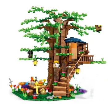 

NEW Creator Designer Building Blocks Set Tree House Field Hell Jungle Craft Steve Bricks Toys for Children Kids