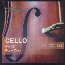Новые высококачественные веревки для виолончели AWR31, веревка с сердечником, разработанная для совершенства, набор натяжения меддиума 4/4